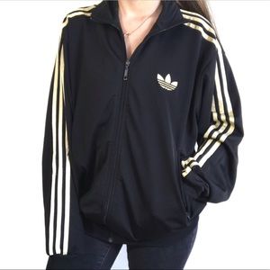 black and gold adidas jacket